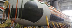 New India submarine enters water