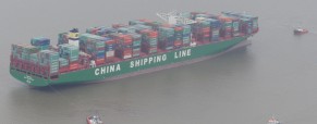 CSCL Indian Ocean Refloated on Spring Tide