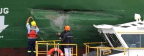 Containership Damaged After Hitting Wall in Panama Canal’s New Locks