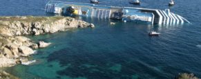 Ghost ship: Wreck of tragic Costa Concordia is torn apart for scrap at a shipyard five years after the cruise liner capsized, killing 32 people