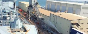 Giant Crane Collapses at Falmouth Docks