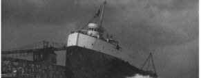 2 halves of this 600-foot freighter rest 6 miles apart at the bottom of Lake Huron