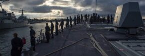 The US Navy sacked a destroyer captain after a ship collision. The incident spotlighted the risks of resupplies at sea.