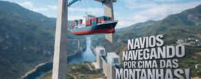 In China, engineering is creating giant elevators that allow ships to climb mountains, cross aqueducts and tunnels, overcome elevation differences of more than 250 meters, and maintain strategic waterways linked to the Yangtze River.